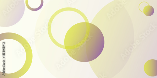 geometric abstarct background,green and yellow gradations,circle effect style, modern ,vector eps 10