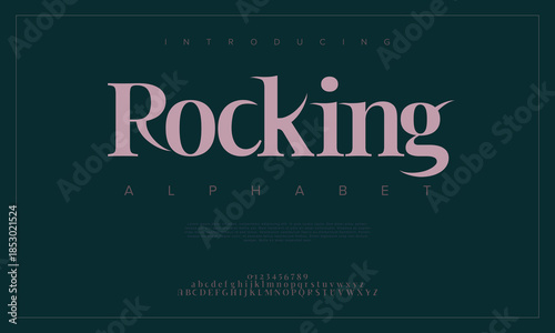 Elegant font, vintage type or luxury premium typeface, vector English royal alphabet. Classic typography in modern or old art deco style, serif letters for modern or retro poster font	