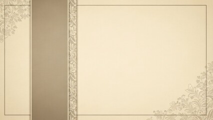 Elegant beige parchment background with decorative borders and subtle patterns for design templates.