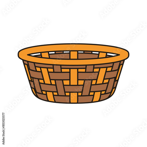 Wicker Basket Illustration