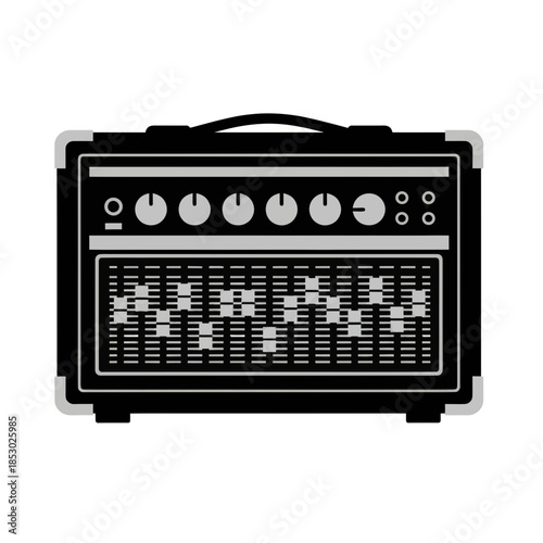 Guitar Amplifier Isolated on White