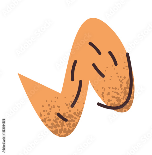 Crispy roasted wings street food