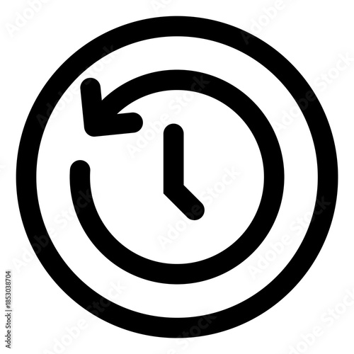 Time Refresh Clock Icon History Reload Symbol PNG