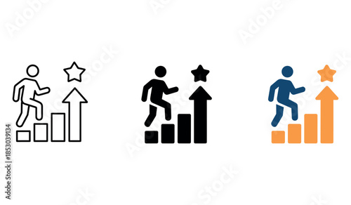 Climbing success: three stages of progress and achievement