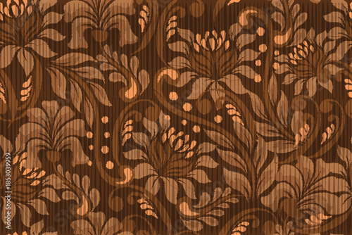 seamless floral motif in vector suitable for fabric, background, wallpaper, covers, etc