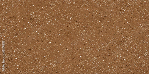 Macro closeup of natural water drops on a brown textured cork surface with a rough grunge pattern backdrop