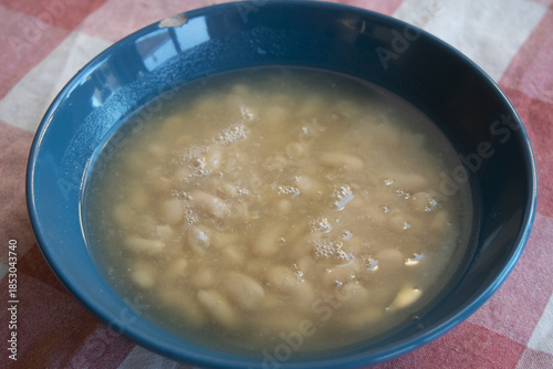white  cannellini bean soup