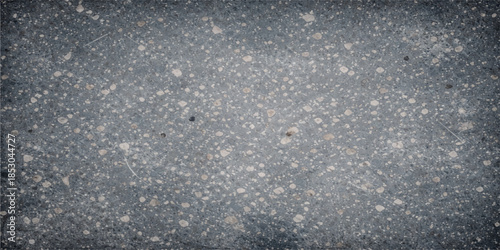 Rough old metal texture and dark stone pavement surface with water drops on the window and black asphalt road material background