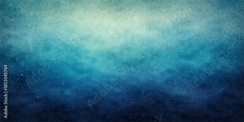 Vintage blue grunge background with a dark textured paper pattern and bright light accents creates a retro aged wall design backdrop