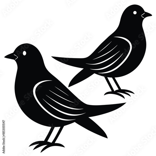 Birds icon vector set. fly illustration sign collection. nature symbol.