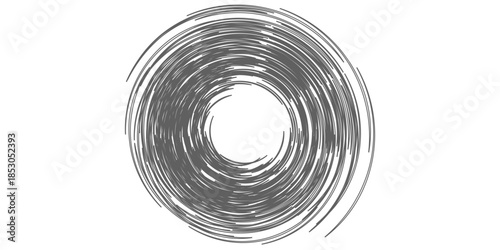 Spinning Galaxy Abstract Flat Icon Isolated On White Background