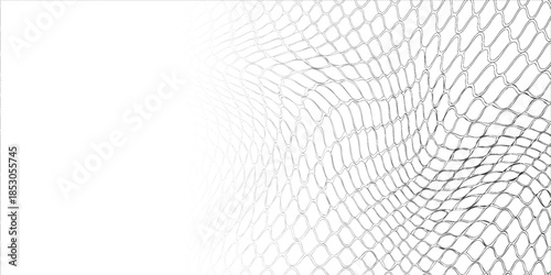 Mesh texture for fishing nets. Seamless pattern for sportswear or soccer goal, volleyball net, basketball hoop, hockey, athletics. Abstract net background for sports. Vector Illustration