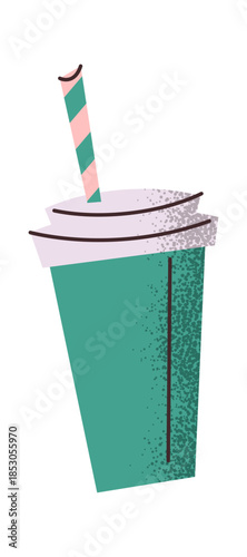 Cool soda drink sticker design