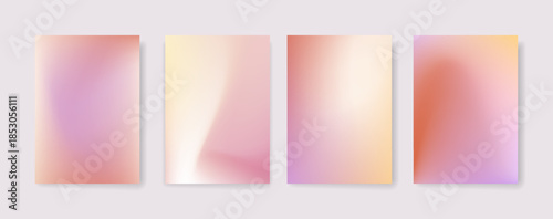Blurred color gradient background, abstract red purple yellow grain gradation texture, vector soft white blue sky texture blur abstract cover background