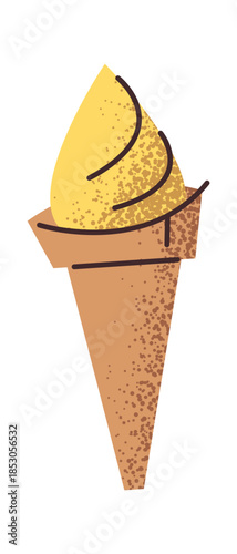 Ice-cream sweet dessert sticker design