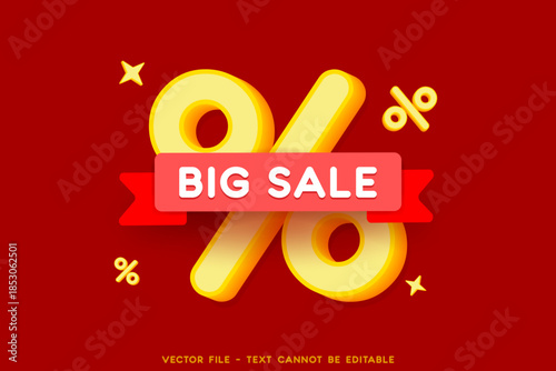 Isolated retail sales labels BIG SALE label badge design