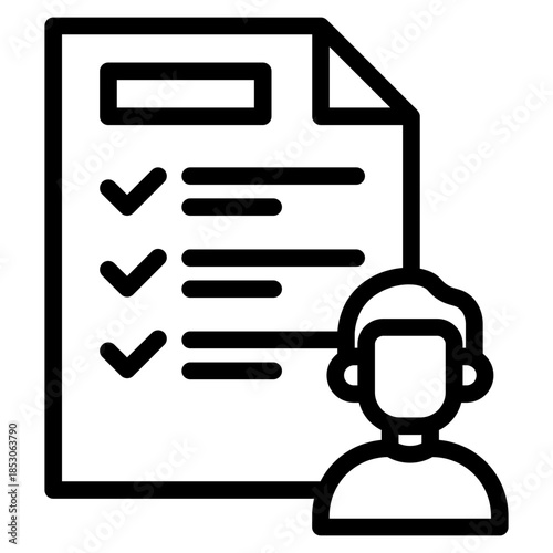 Continuity icon in vector illustration downtime, plan, resilience, acceptable, strategy, continuity etc. Simple modern line style for apps, reports, and digital dashboards.