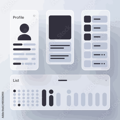 User Profile Interface on Mobile Devices and List View