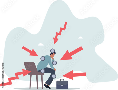 Customer pain points, business idea to create product to solve problem or better user experience concept.Life and employment of people.