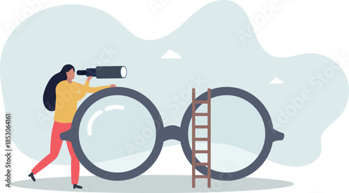 Clear business vision, clarity or transparency, discover way to success or looking for business opportunity,Life and employment of people.