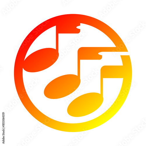 Abstract Musical Note Vector Logo Collection