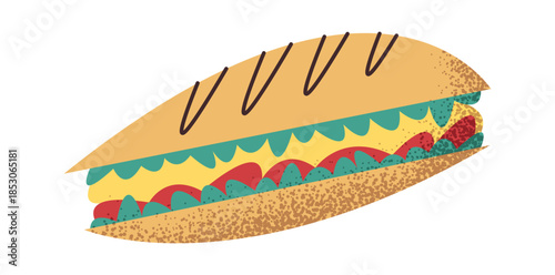 Bun with filling street food