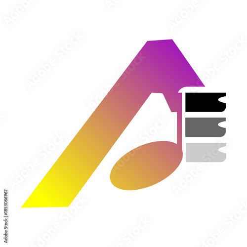 Abstract Musical Note Vector Logo Collection