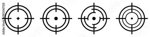 Set of targe destination icon