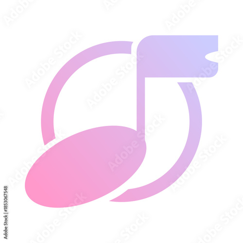 Abstract Musical Note Vector Logo Collection