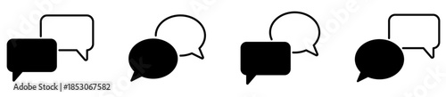 Talk bubble speech icons