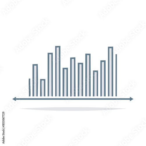 Free Download Bar Graph Illustration Displaying Data Analysis and Growth Financial Statistics - GFXLoad