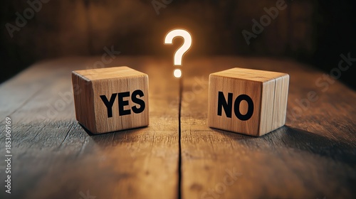 Wooden blocks with the words 