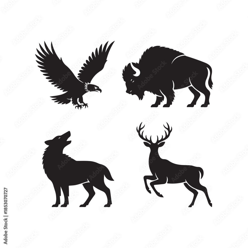 Fototapeta premium animals vector .vector eps 10