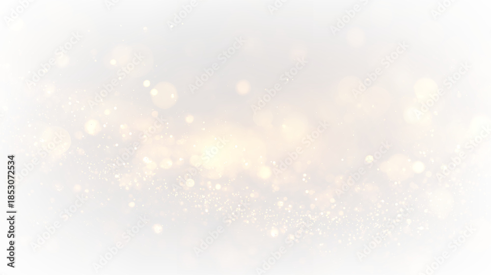 Obraz premium Glossy golden sparkles on a transparent background shining softly in light during a festive celebration