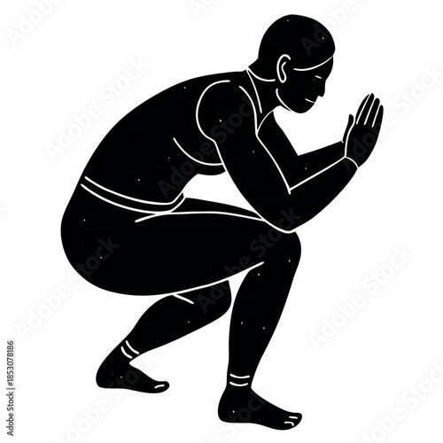 A person-performing-a-squat-exercise-icon 