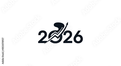 Intricate floral design incorporating numbers with a unique artistic silhouette