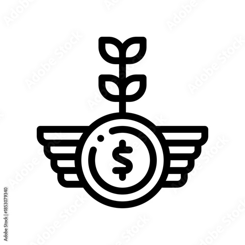 passive income line icon