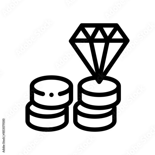 wealth line icon