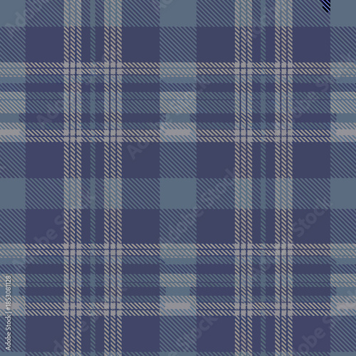 Blue Plaid Pattern Background Textile Design Element