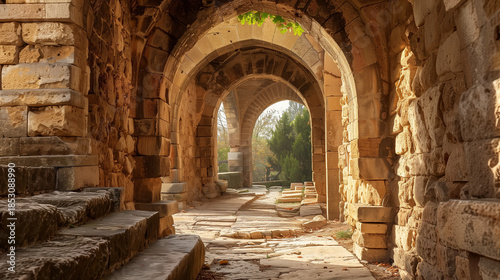 Ancient roman aqueduct in segovia