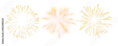 set of multi colours sky shot fire works 