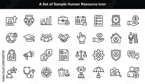 Human Resources and Business Icons user
