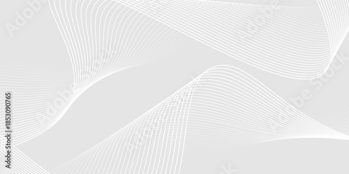 Abstract background with dynamic wavy lines, Digital future technology concept background, vector illustration