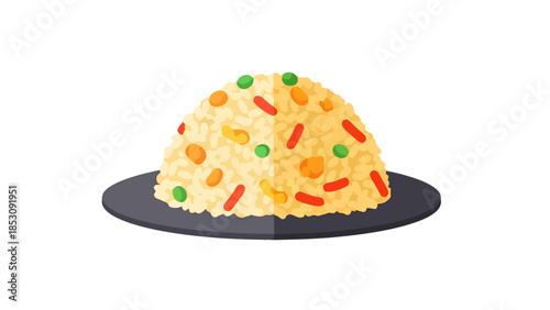 Simple Fried Rice Dish with Vegetables