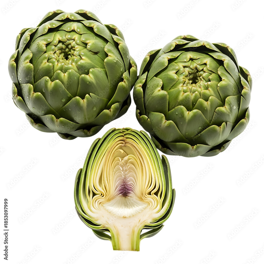 Fototapeta premium High-Resolution Artichoke Vegetable Stock Image PNG