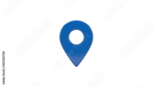 Free Download Blue map pin pointer icon isolated - GFXLoad
