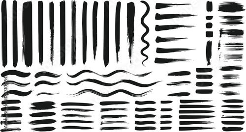 Black Brush Stroke Collection