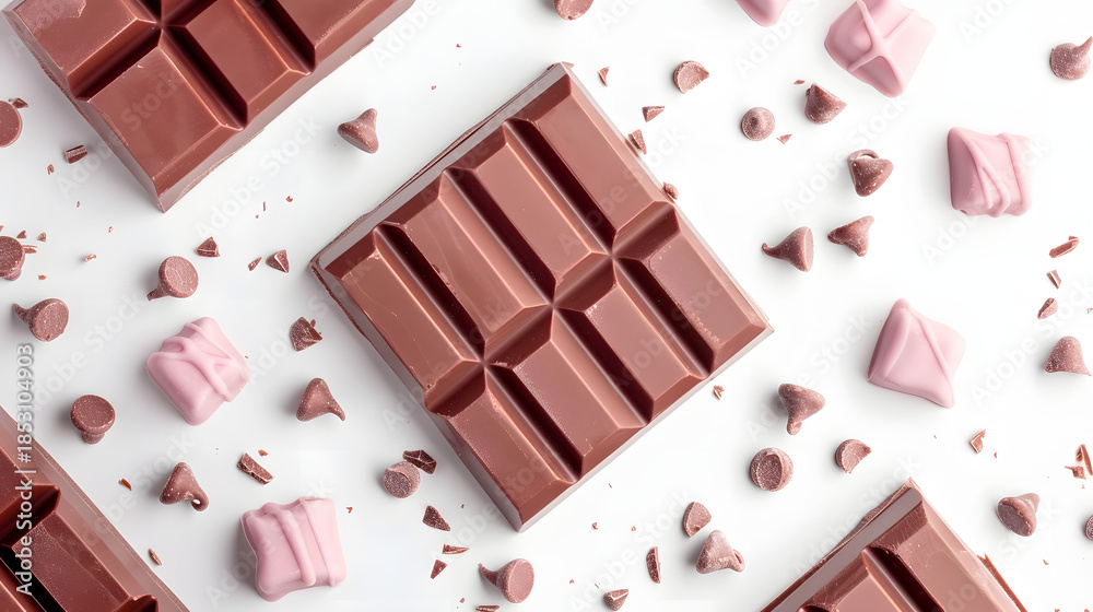 Fototapeta premium minimal watercolor halloween chocolate bar