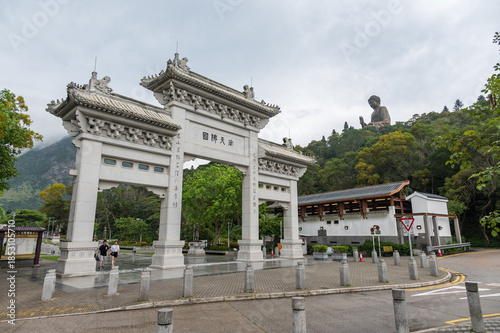 Photography Entrance Gate at Ngong Ping, to the Tian Tan Buddha or Giant Buddha