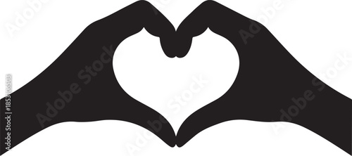 Hands forming a heart shape a simple gesture of love and connection
